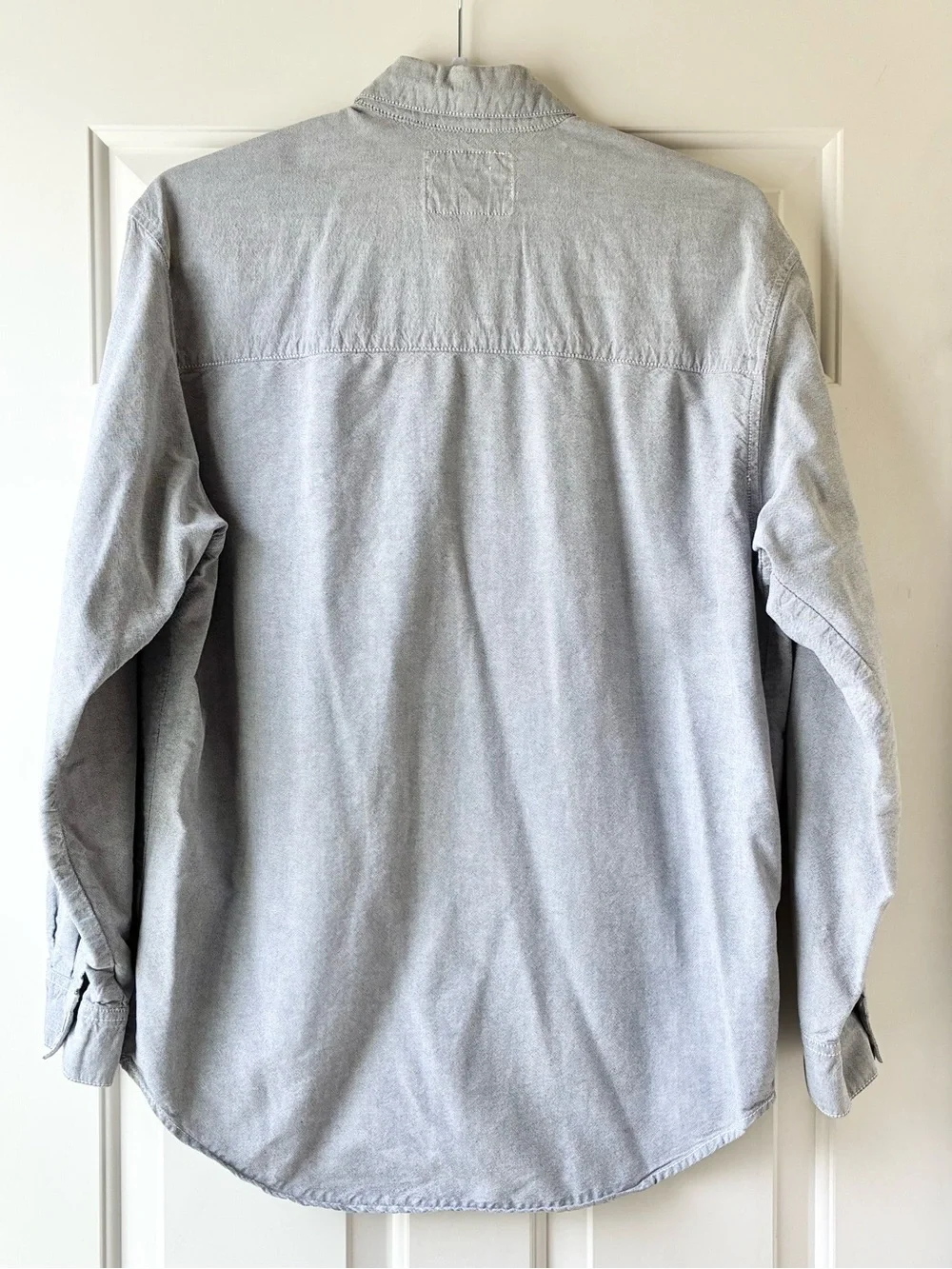 Levi's Vintage 90s Men's Button-Down Shirt Black Label Long Sleeve Gray Size M